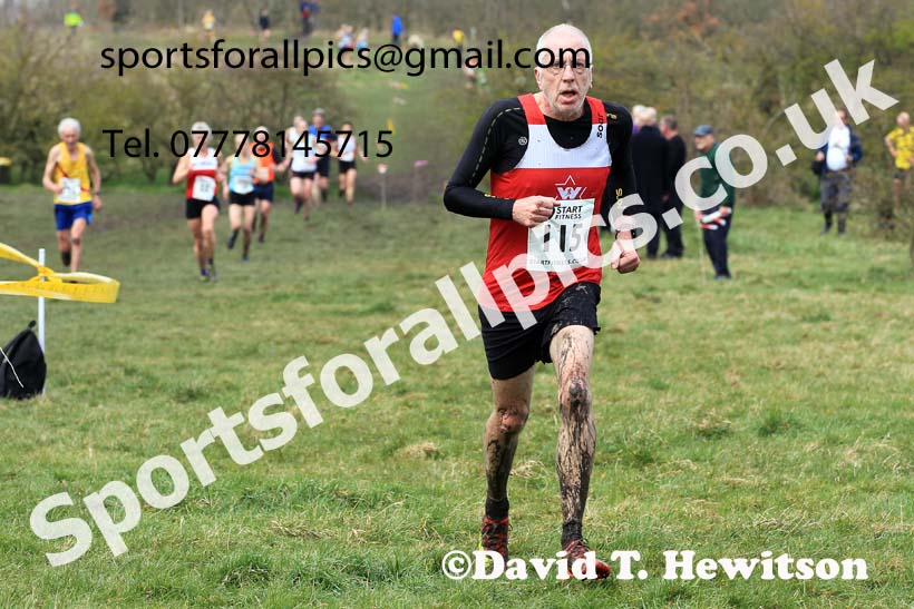 Womens and Mens 65+ in the 2023 BMAF Cross Country Champs., Wallsend. Photo: David T. Hewitson/Sports for All Pics